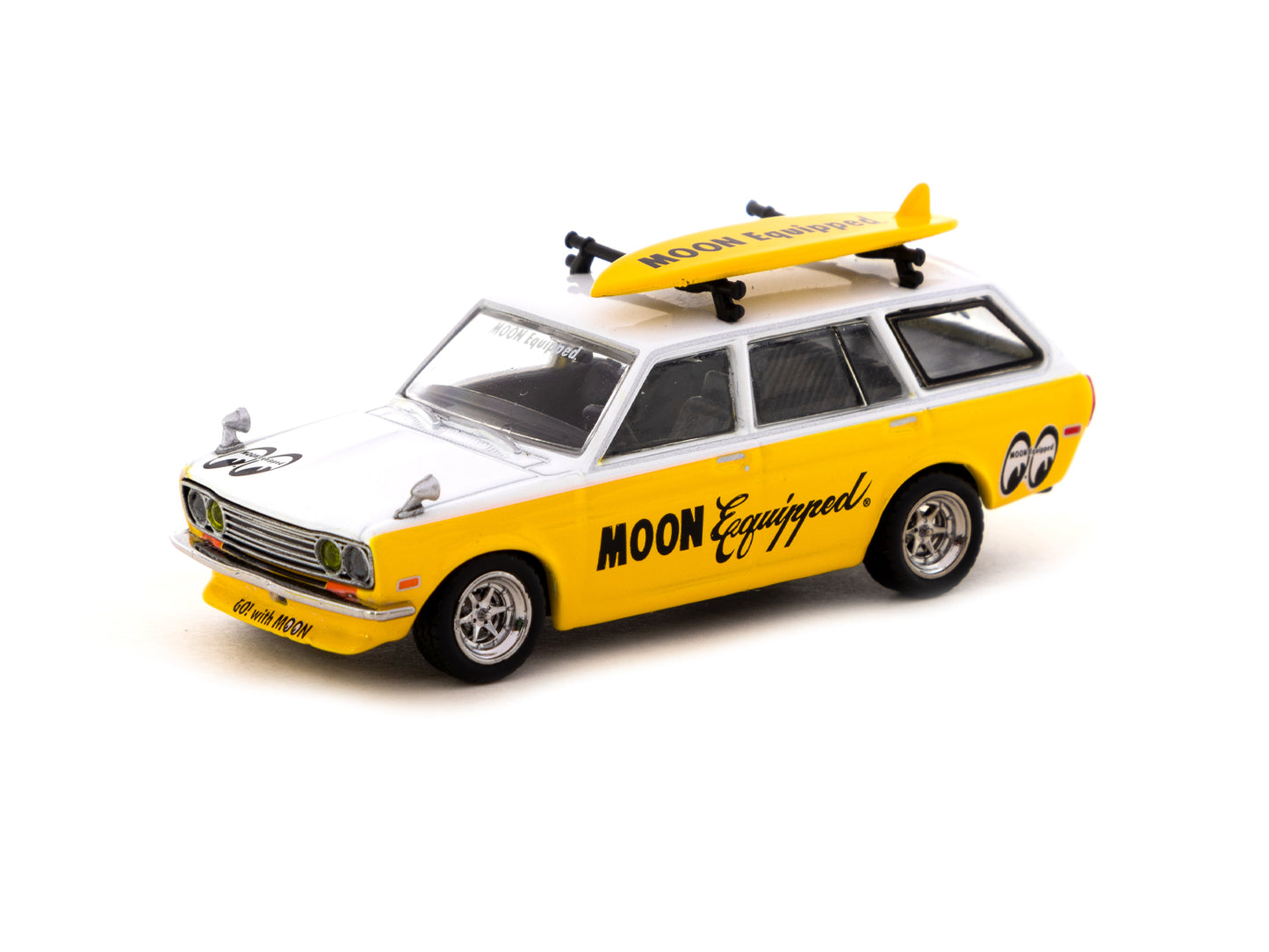Tarmac Works - Datsun Bluebird 510 Wagon *Moon Equipped*, yellow - T64G-026-ME1 - 1:64