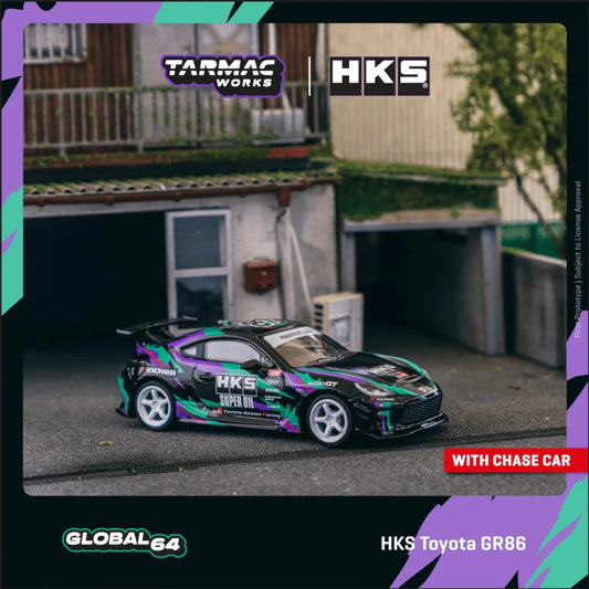 Tarmac Works - Toyota GR86, HKS - T64G-038-BK