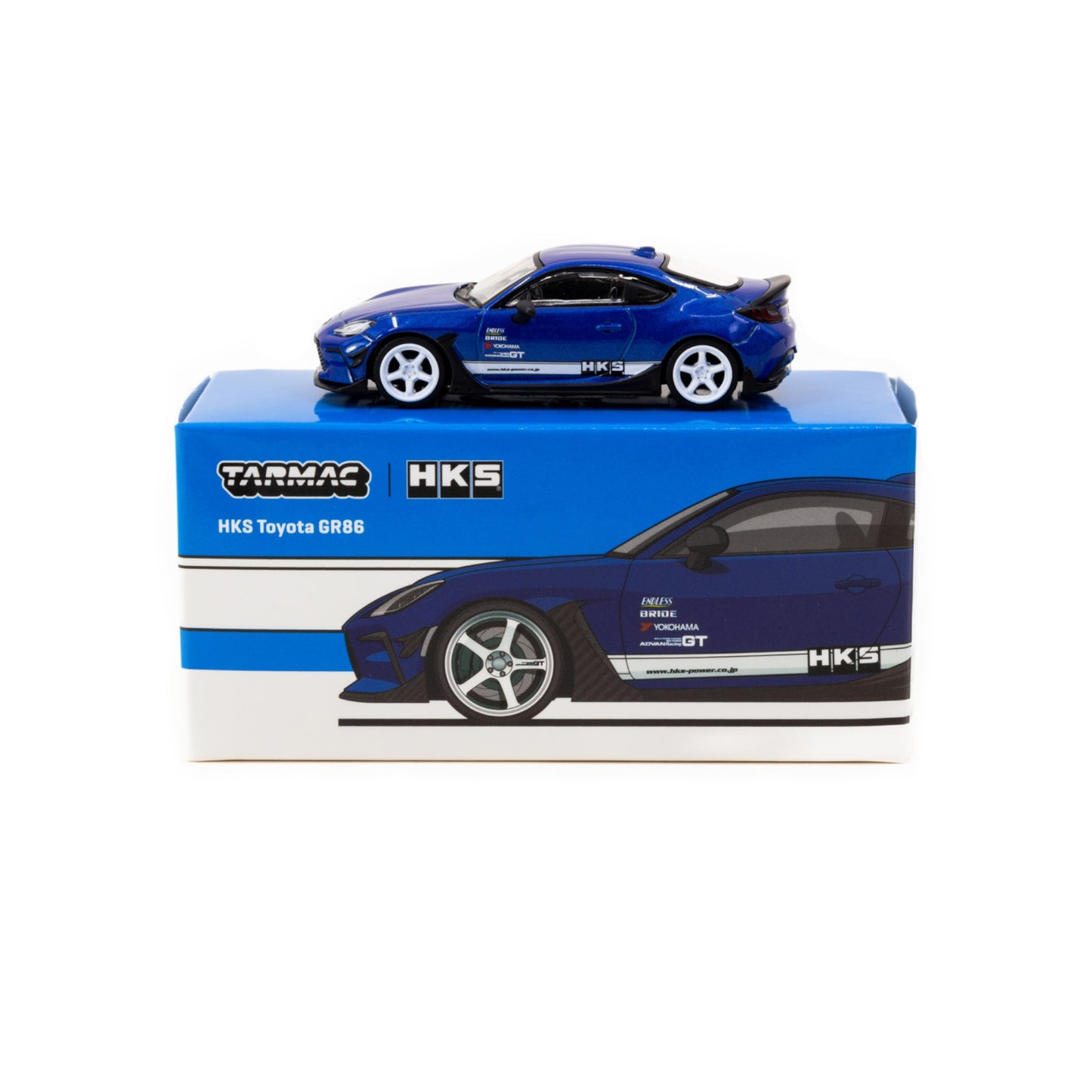 Tarmac Works - HKS Toyota GR86, blue - 1:64 - T64G-038-BL