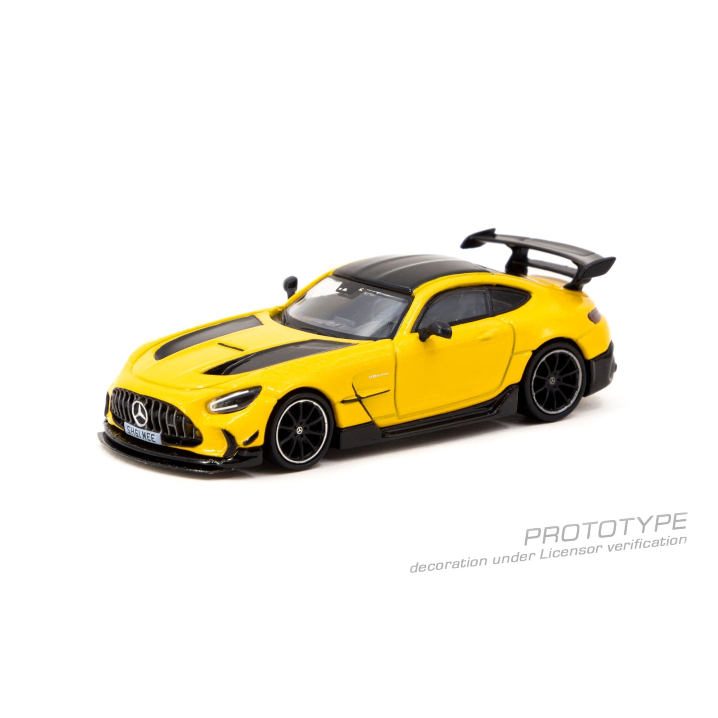 Tarmac Works - Pre-Order - Mercedes-Benz AMG GT Black Series, yellow - T64G-042-SHMEE