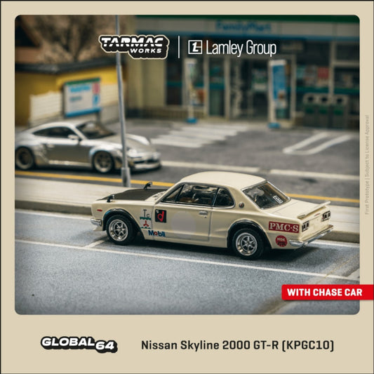 Tarmac Works - Nissan Skyline 2000 GT-R (KPGC10), white - T64G-043-WH2