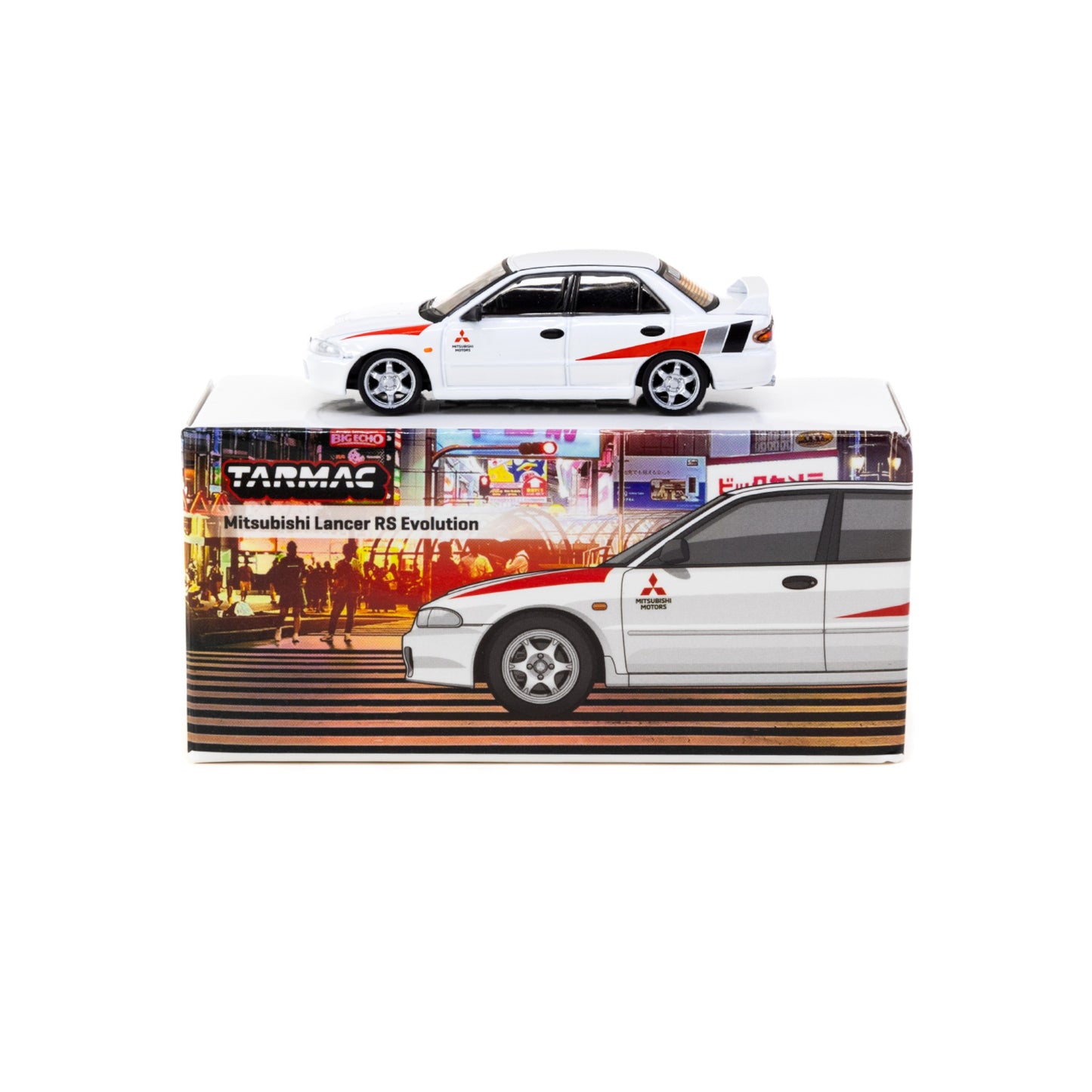 Tarmac Works - Mitsubishi Lancer RS Evolution, white - T64G-048-RS