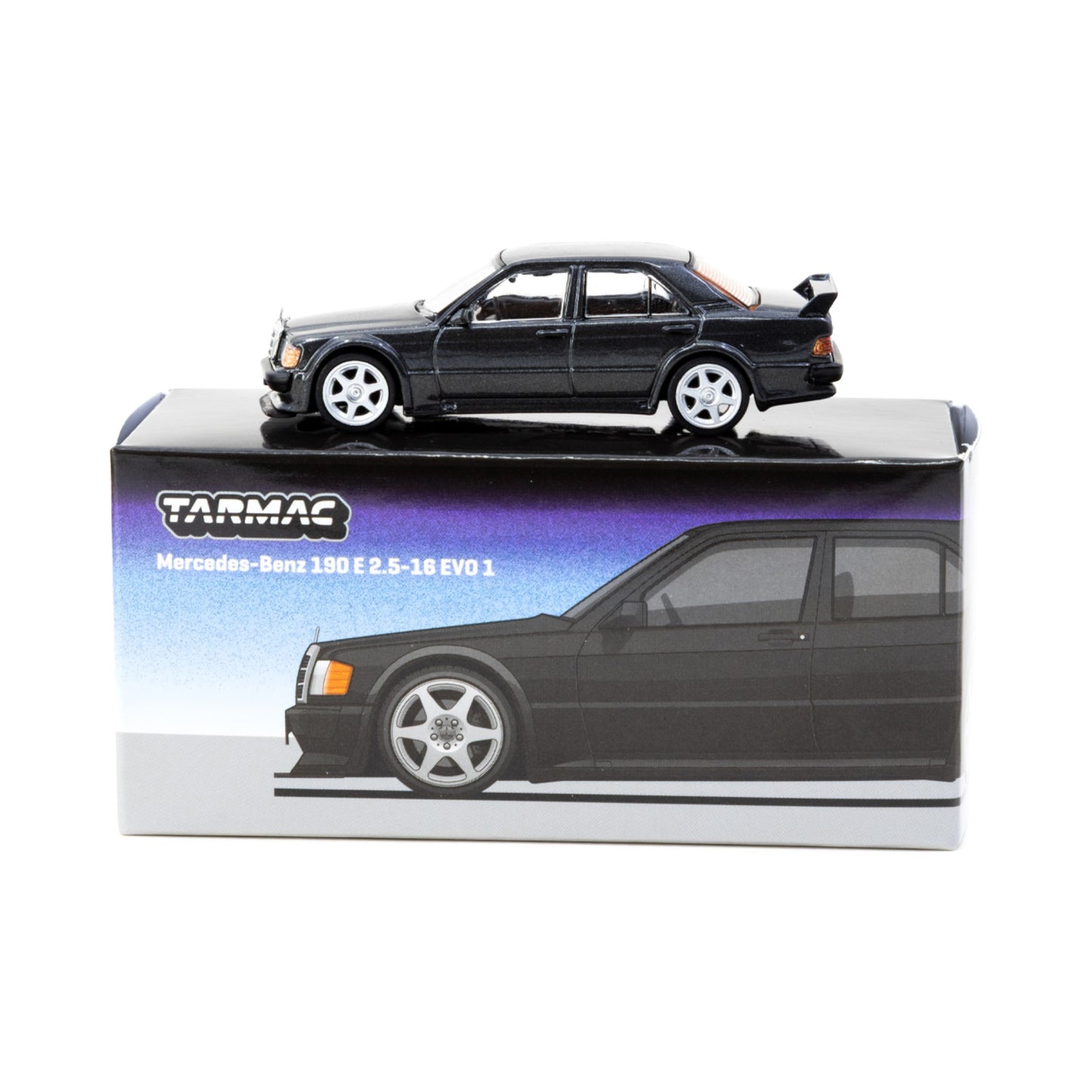 Tarmac Works - Mercedes-Benz 190 E 2.5-16 EVO 1, blue-black metallic - T64G-057-BK