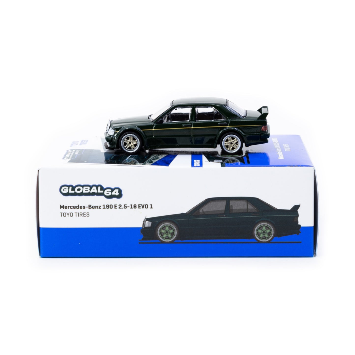 Tarmac Works - Mercedes-Benz 190 E 2.5-16 EVO 1 - T64G-057-TOYO