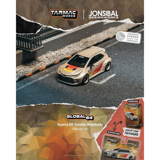 Tarmac Works - Pre-Order - Toyota Corolla GR Widebody, beige - T64G-063-BE