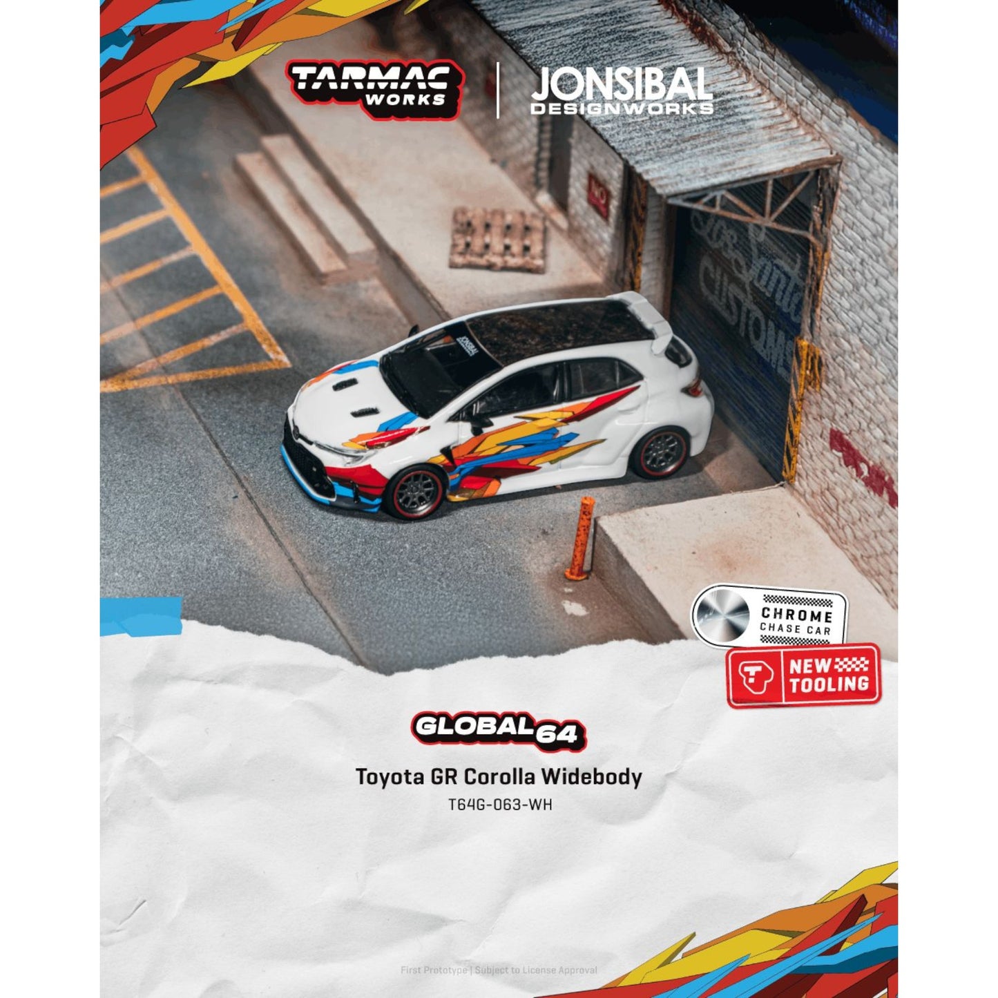 Tarmac Works - Pre-Order - 2025 Toyota Corolla GR Widebody, white - T64G-063-WH