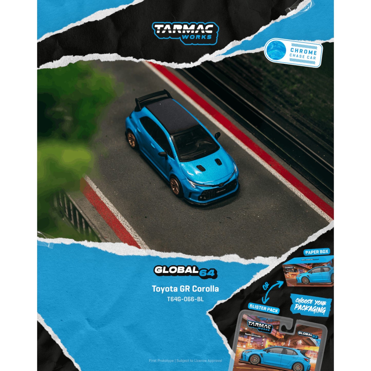 Tarmac Works - Pre-Order - Toyota GR Corolla Flame Blue - T64G-066-BL