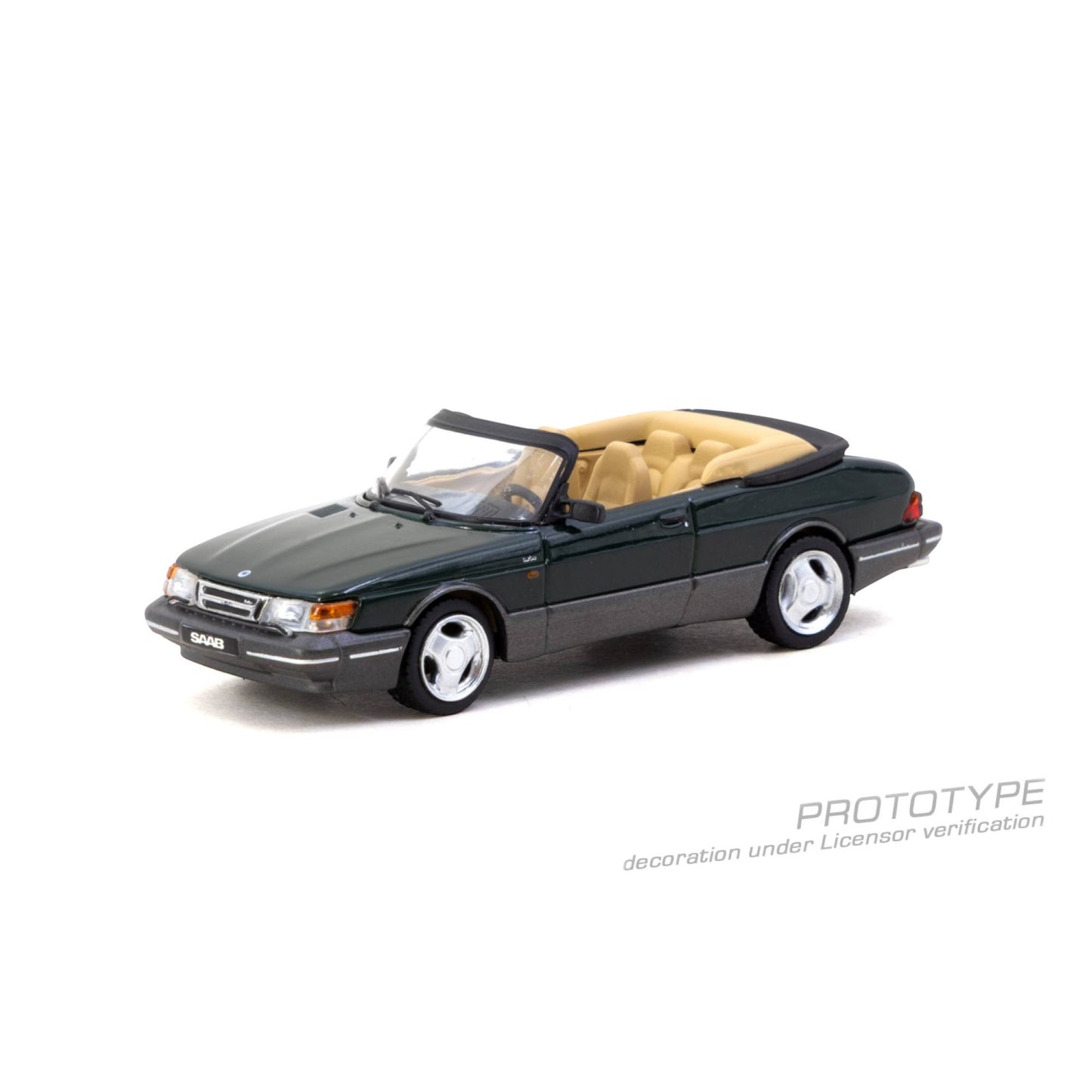 Tarmac Works - Saab 900 Turbo Convertible Green - T64G-067-GR