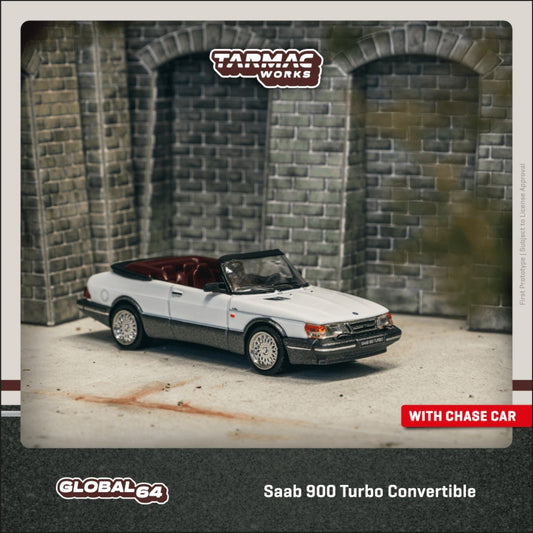 Tarmac Works - Pre-Order - Saab 900 Turbo Convertible, white - T64G-TL067-WH