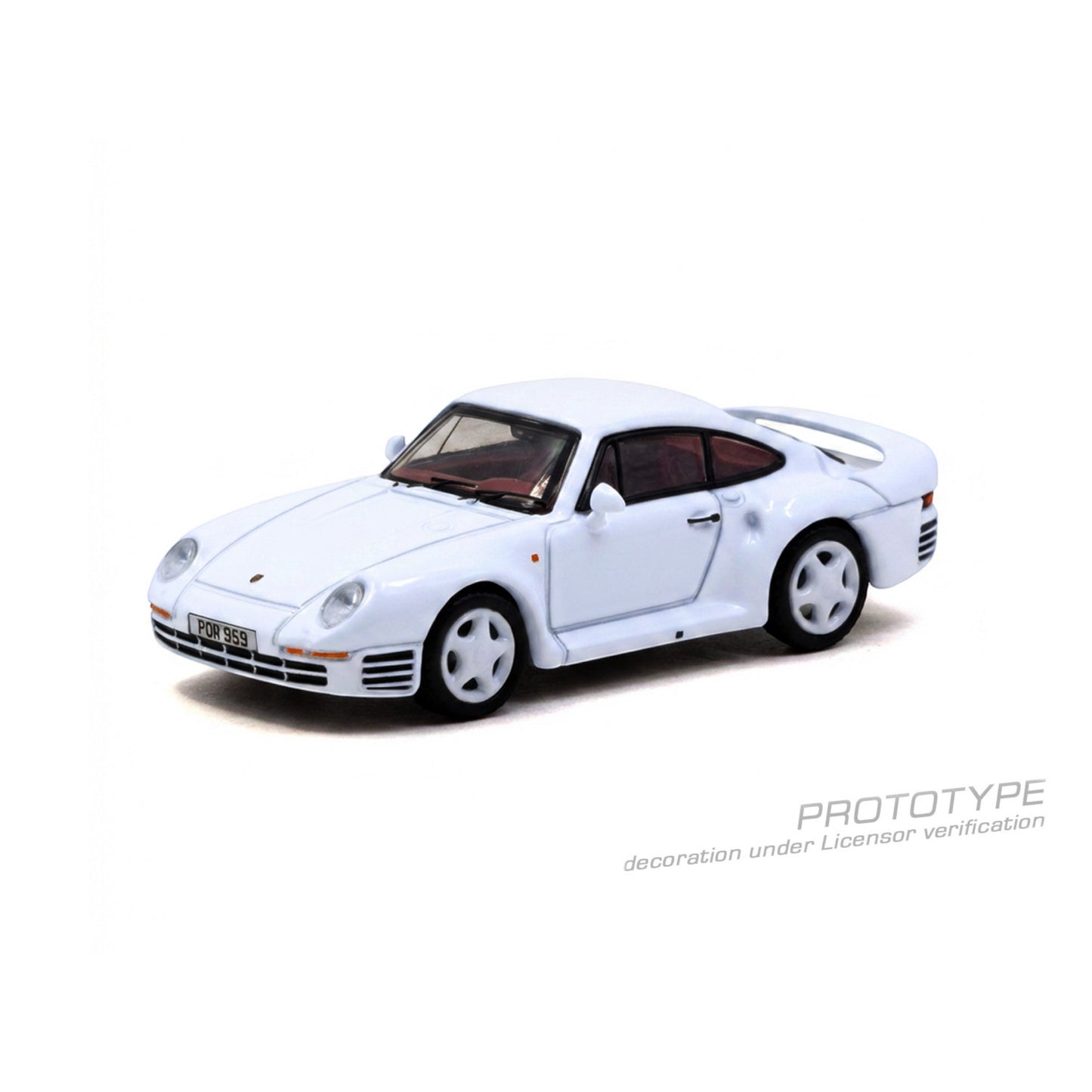 Tarmac Works - Pre-Order - Porsche 959 White With Trading Cards - T64G-068-WH