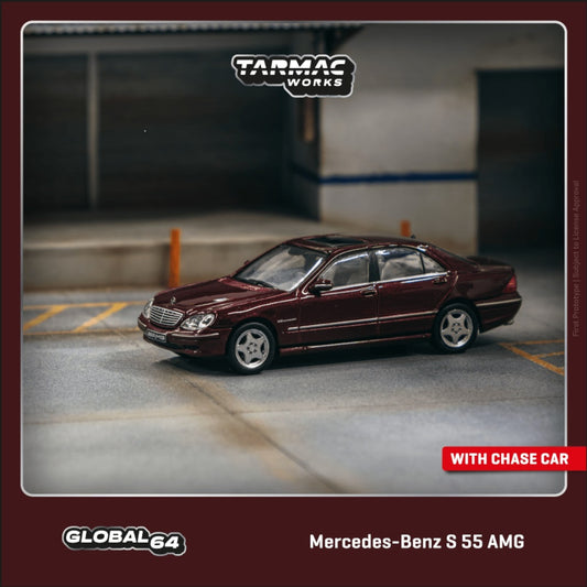 Tarmac Works - Mercedes-Benz S55 AMG, bordeaux red metallic - T64G-072-BO