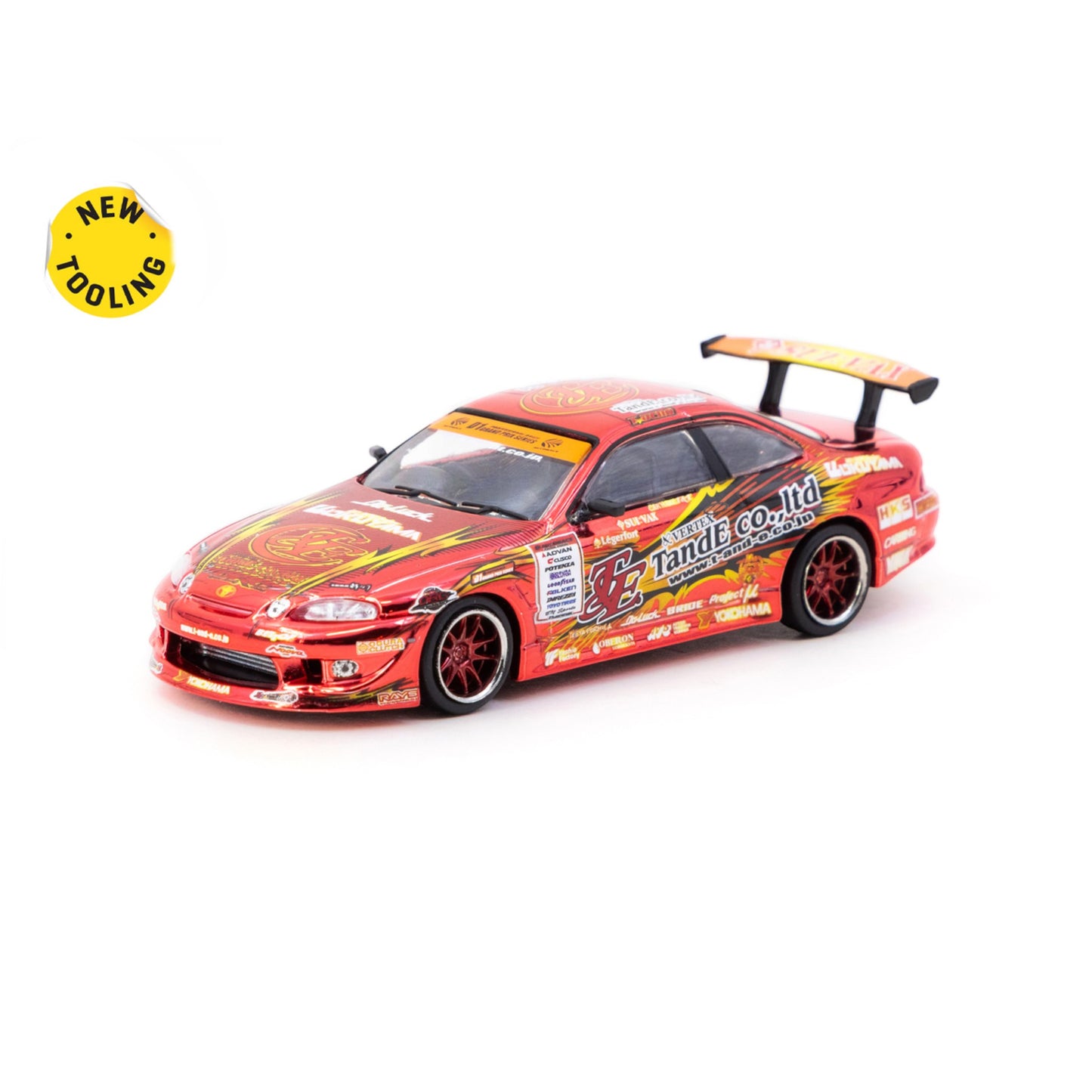 Tarmac Works - Pre-Order - VERTEX Ridge TE3006 Soarer Chrome Red - Tokyo Auto Salon 2026 Special Edition