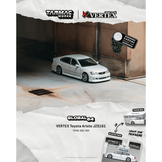 Tarmac Works - Pre-Order - VERTEX Toyota Aristo JZS161 White - T64G-081-WH