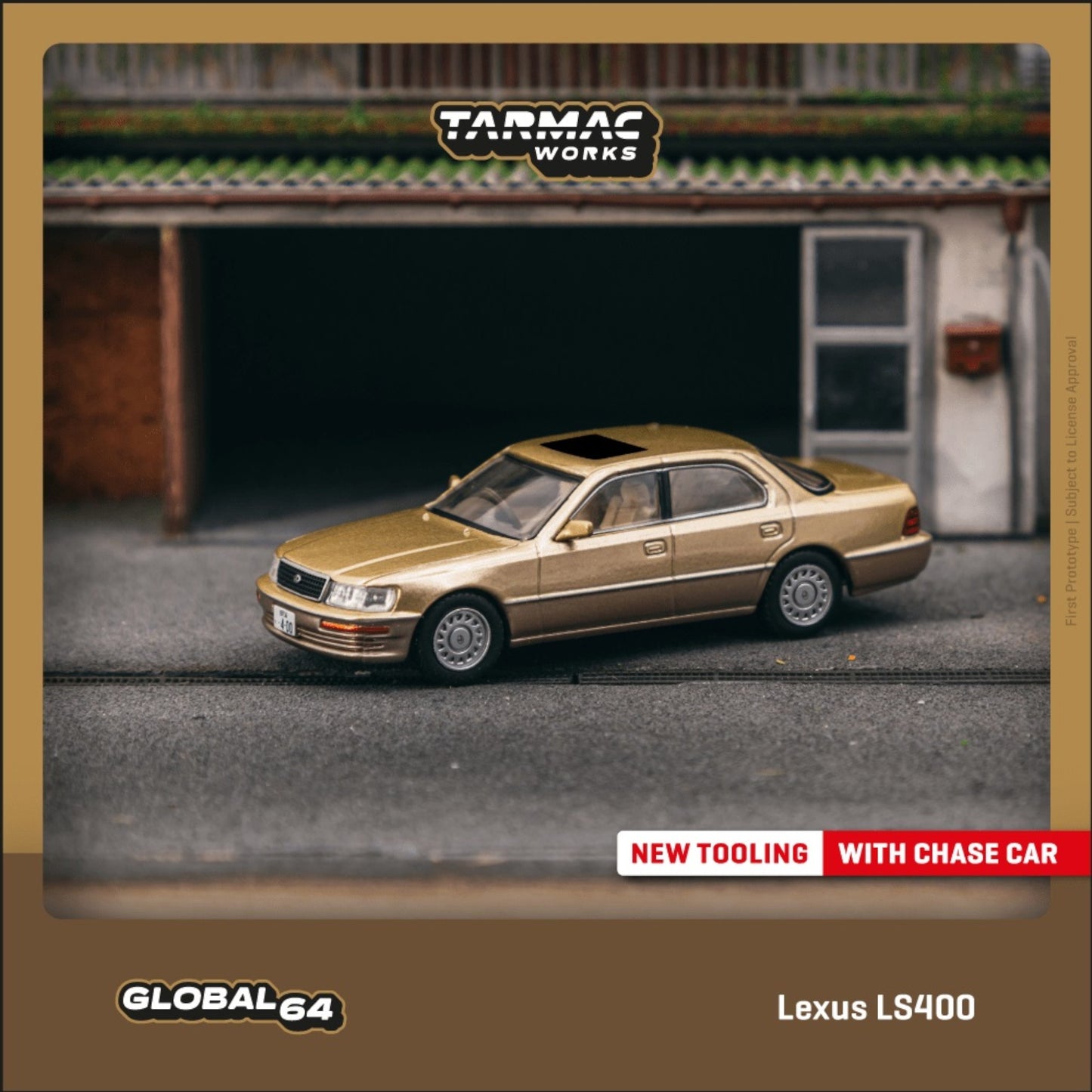 Tarmac Works - Pre-Order - Lexus LS400, gold - T64G-082-GO