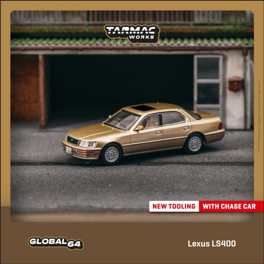 Tarmac Works - Pre-Order - Lexus LS400, gold - T64G-082-GO