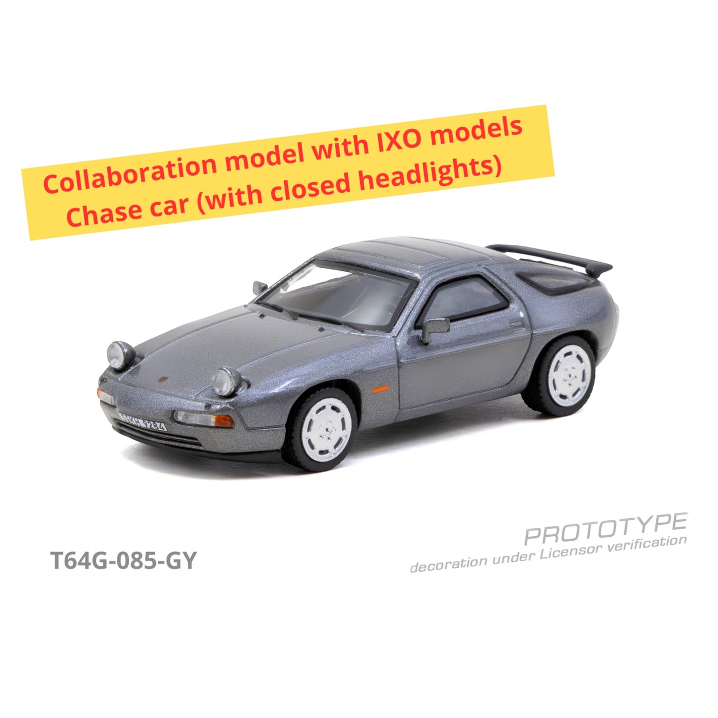 Tarmac Works - Pre-Order - 1992 Porsche 928 S4, grey metallic - T64G-085-GY