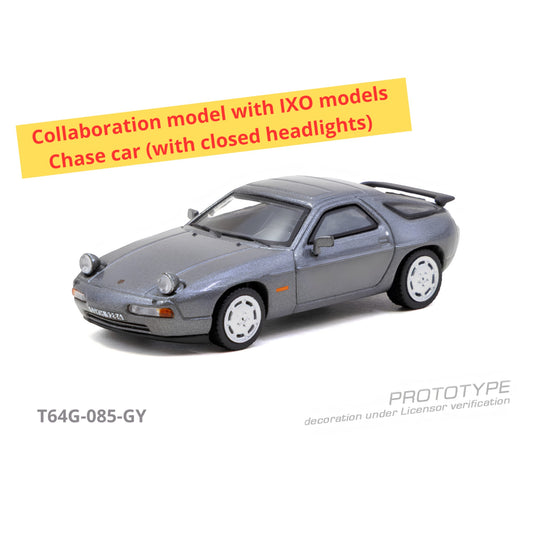 Tarmac Works - Pre-Order - 1992 Porsche 928 S4, grey metallic - T64G-085-GY