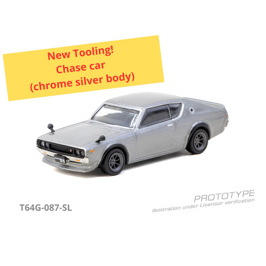 Tarmac Works - Pre-Order - 1969 Nissan Skyline 2000GT-R (KPGC1100), silver - T64G-087-SL