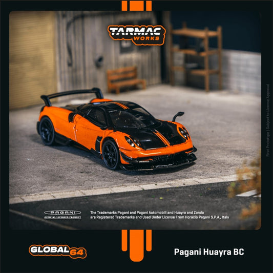 Tarmac Works - Pre-Order - Pagani Huayra BC, Arancio Saint Tropez, orange - T64G-TL014-OR