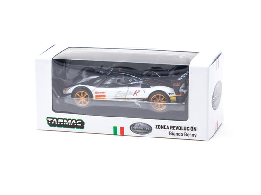 Tarmac Works - Pagani Zonda R Bianco Benny, white/black - T64G-TL016-WH