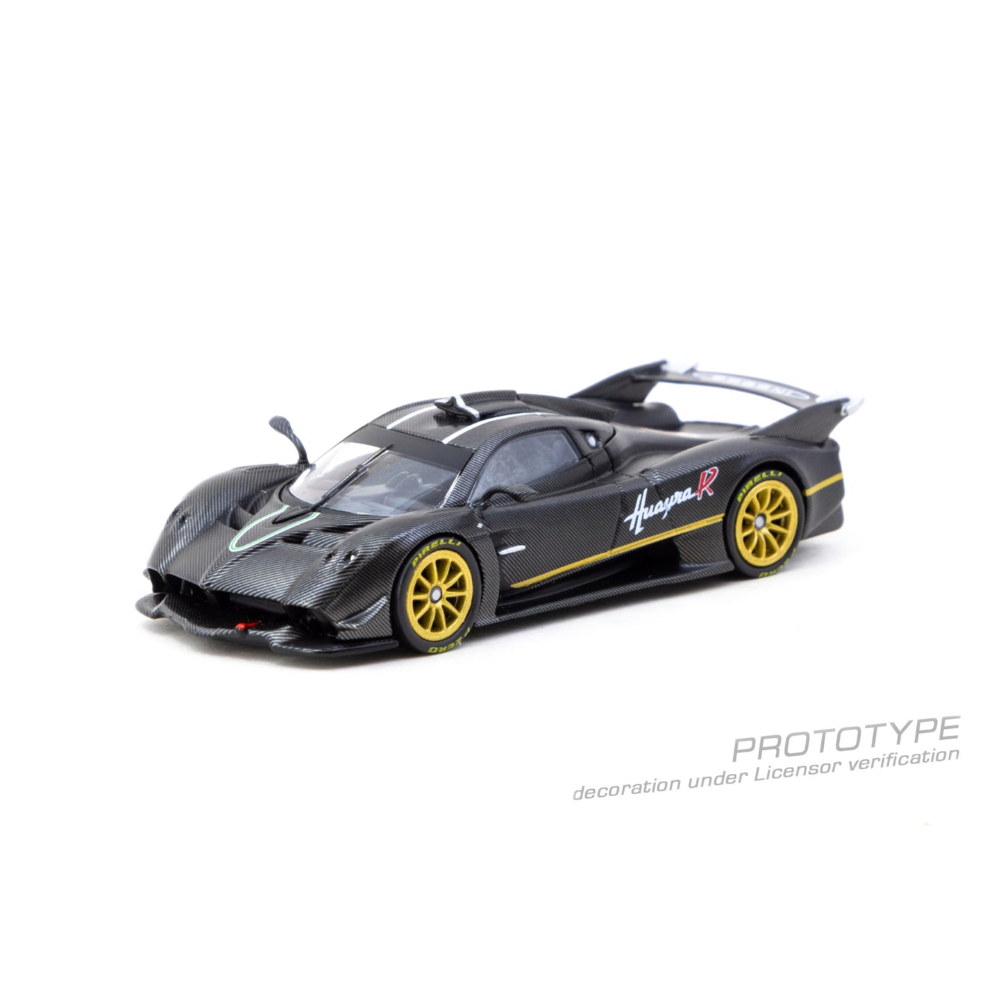 Tarmac Works - Pre-Order - Pagani Huayra R, matt black carbon fiber - T64G-TL035-MBCF
