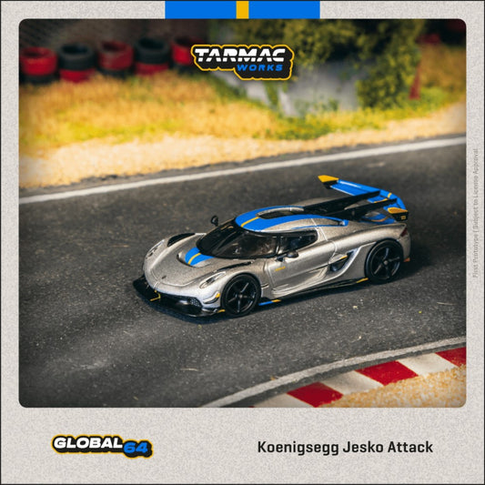 Tarmac Works - Pre-Order - Koenigsegg Jesko Attack, silver - T64G-TL052-SL