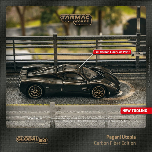 Tarmac Works - Pagani Utopia, Carbon Fiber Edition, black - T64G-TL055-BCF