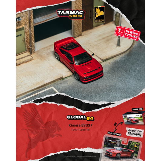 Tarmac Works - Pre-Order - Kimera EVO37 Red - T64G-TL089-RE