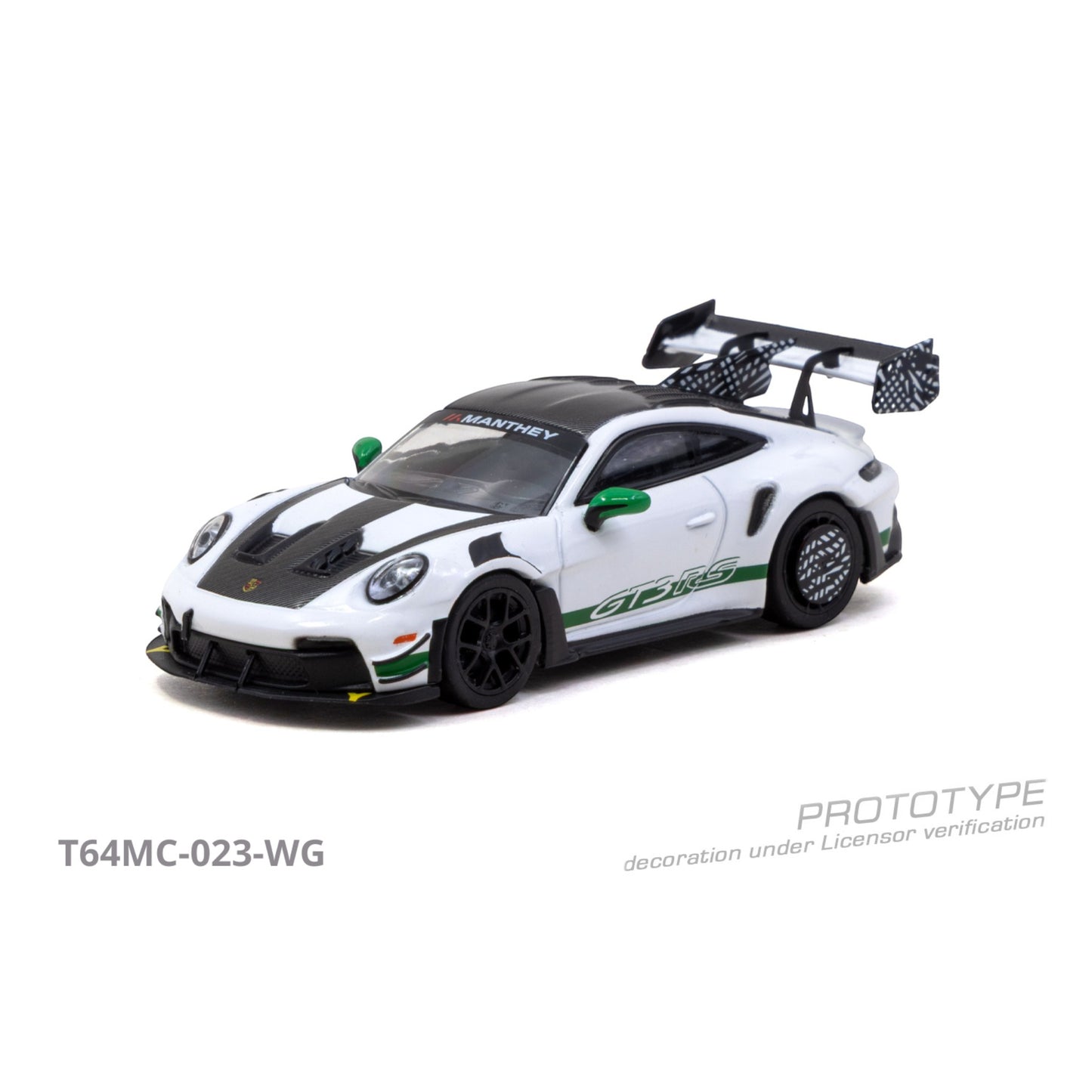 Tarmac Works - Pre-Order - 2025 Porsche GT3RS (992.1), Manthey Racing - T64MC-023-WG