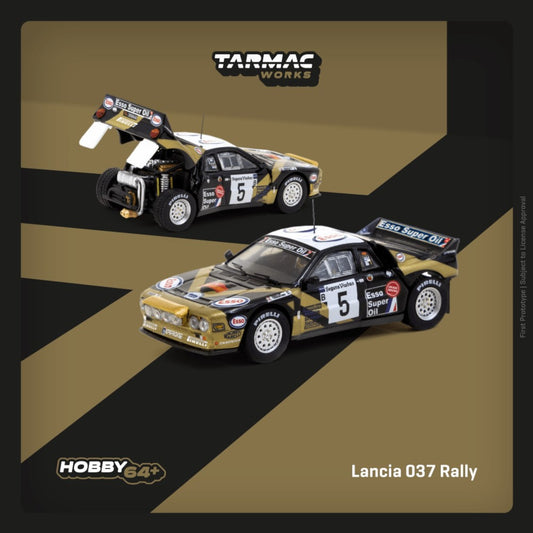 Tarmac Works - Pre-Order - Lancia 037 Rallye Catalunya 1985 - T64P-TL002-85CAT05