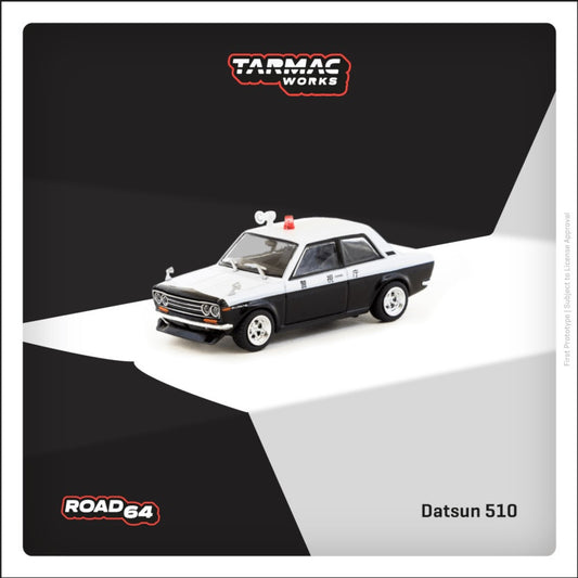 Tarmac Works - Pre-Order - Datsun 510 Police Car - T64R-052-PC