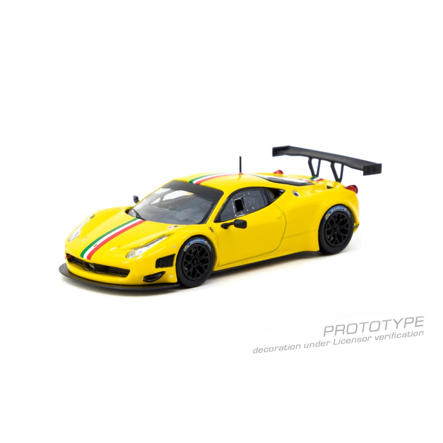 Tarmac Works - Pre-Order - Ferrari 458 Italia GT3, yellow - T64R-073-YL