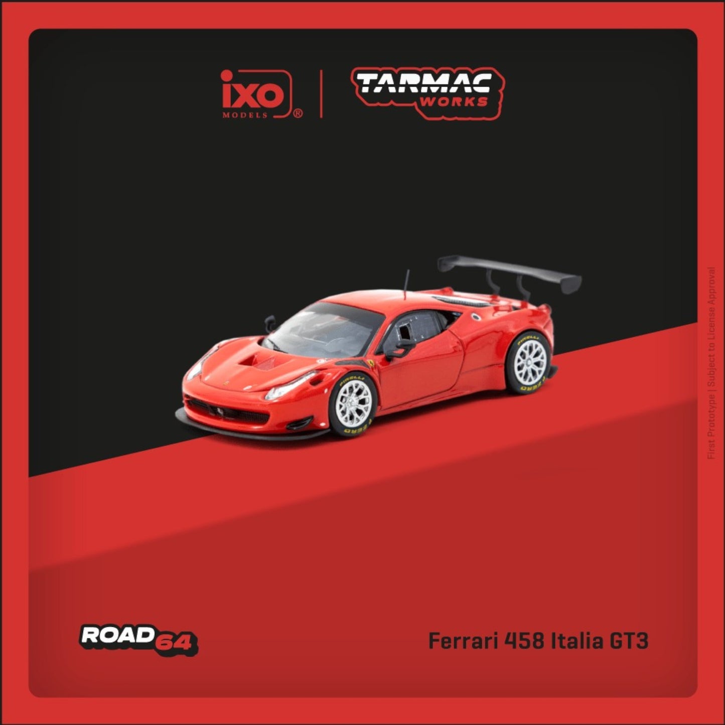 Tarmac Works - Pre-Order - Ferrari 458 Italia GT3 Red - T64R-074-RE