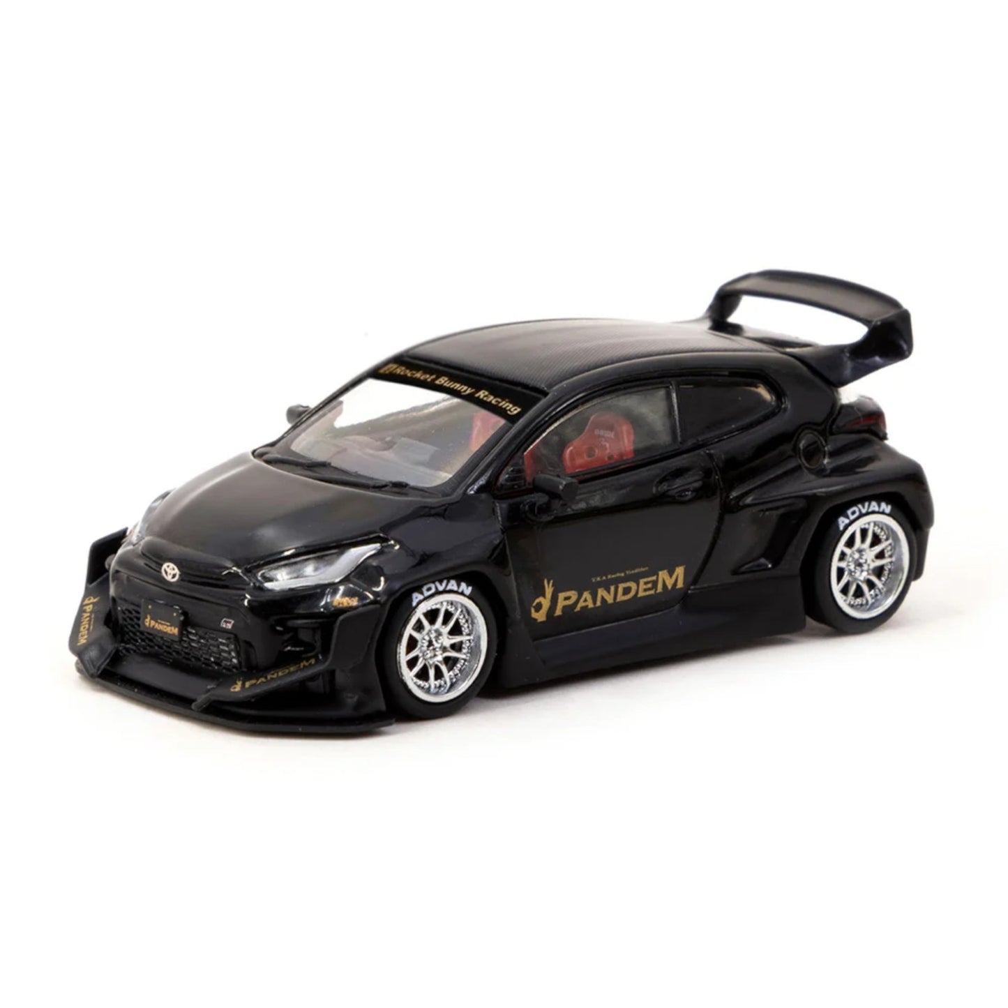 Tarmac Works - Pandem Toyota Yaris GR, black - T64R-080-BK