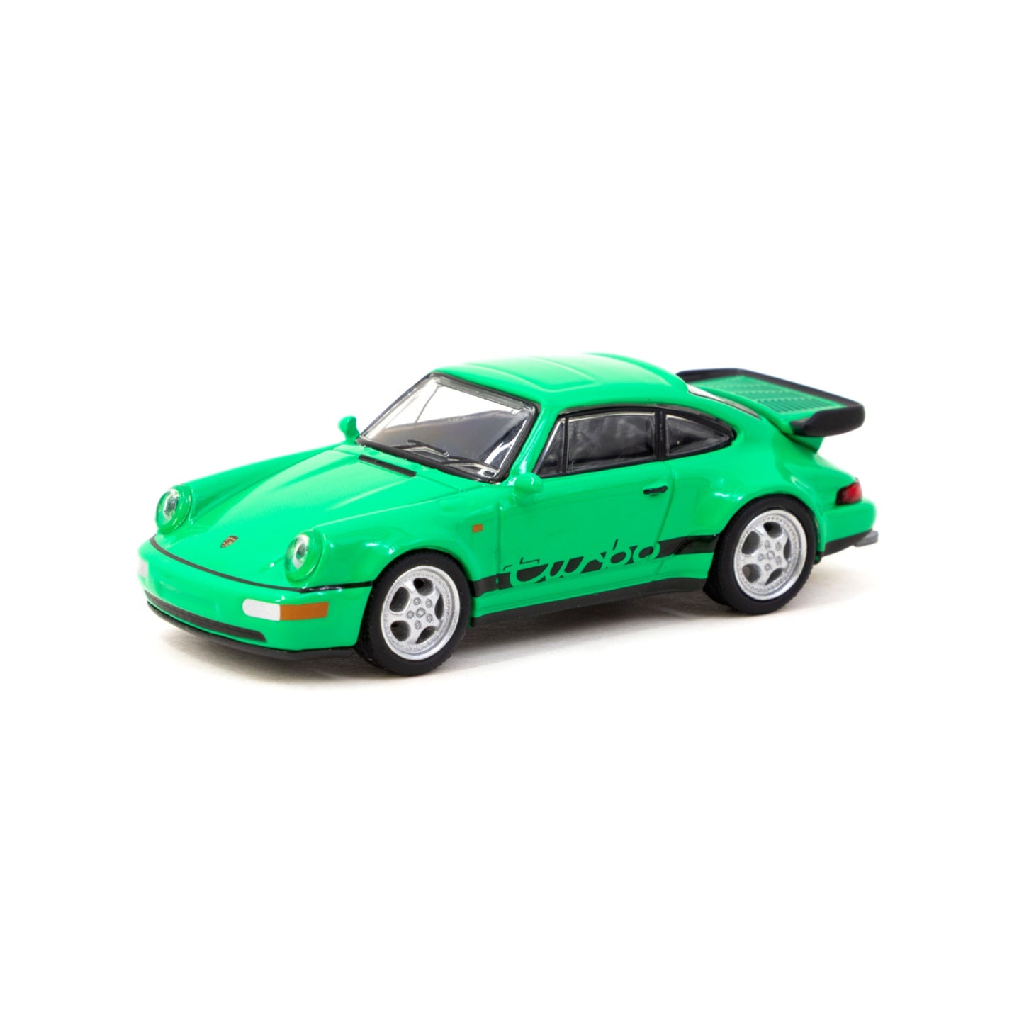 Tarmac Works x Schuco - Porsche 911 Turbo, green - 1:64 - T64S-009-GR