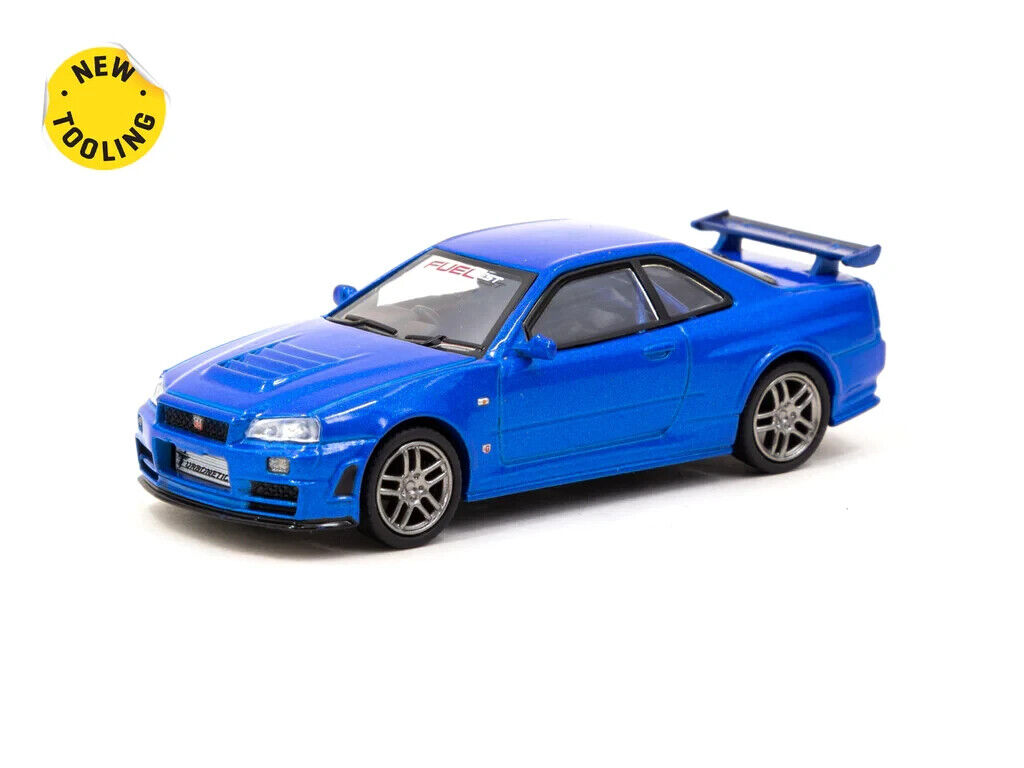 Tarmac Works - Nismo R34 GT-R Z-tune *FeulFest Tokyo*, blue - Nissan Skyline