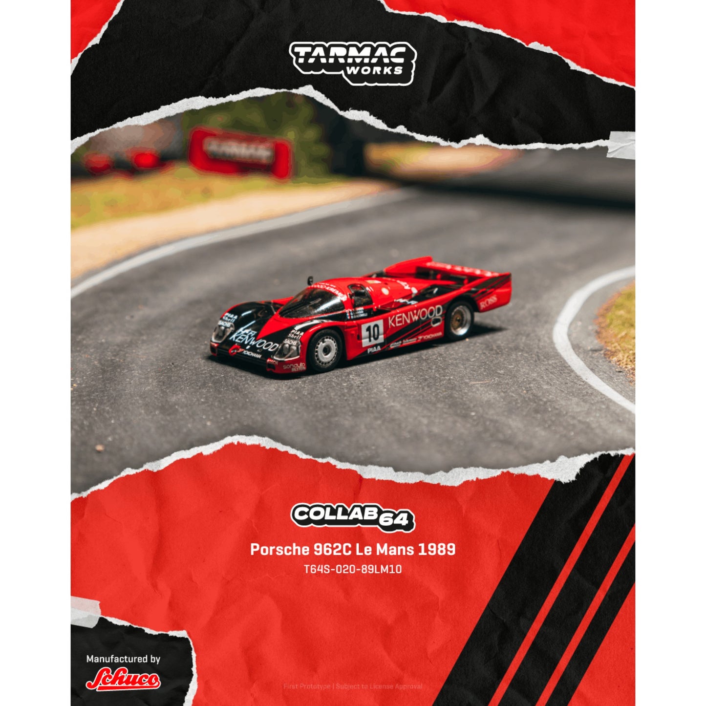 Tarmac Works -  Porsche 962C Le Mans 1989 #10 - T64S-020-89LM10