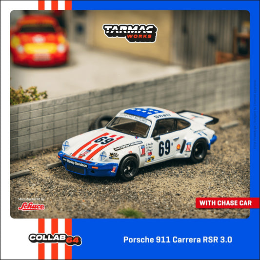Tarmac Works - Pre-Order - 1975 Porsche 911 Carrera RSR 3.0 #69 24h Le Mans - T64S-024-75LM69