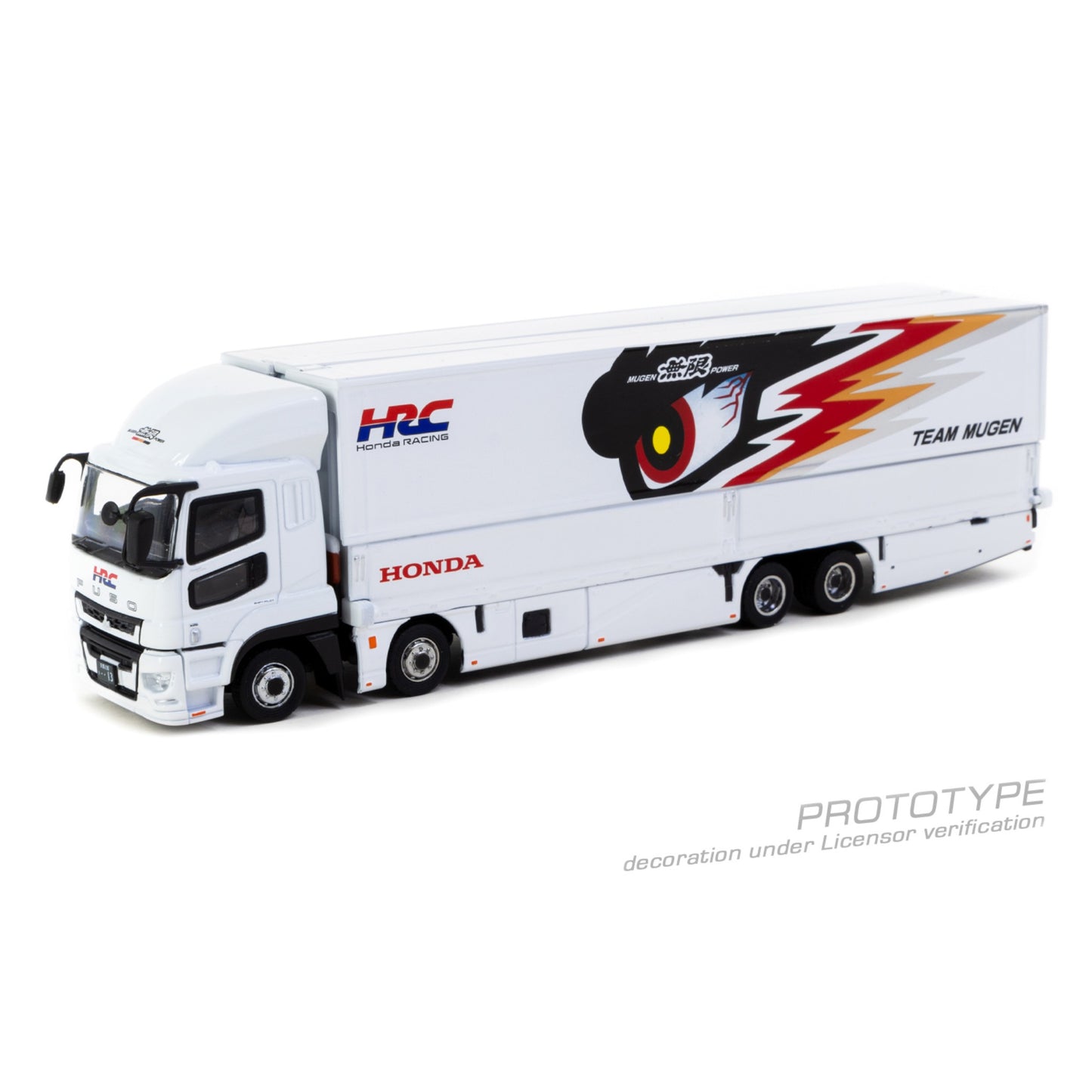 Tarmac Works - Pre-Order - Mitsubishi Fuso Super Great, *TEAM MUGEN*, white - T64T-TL001-MU