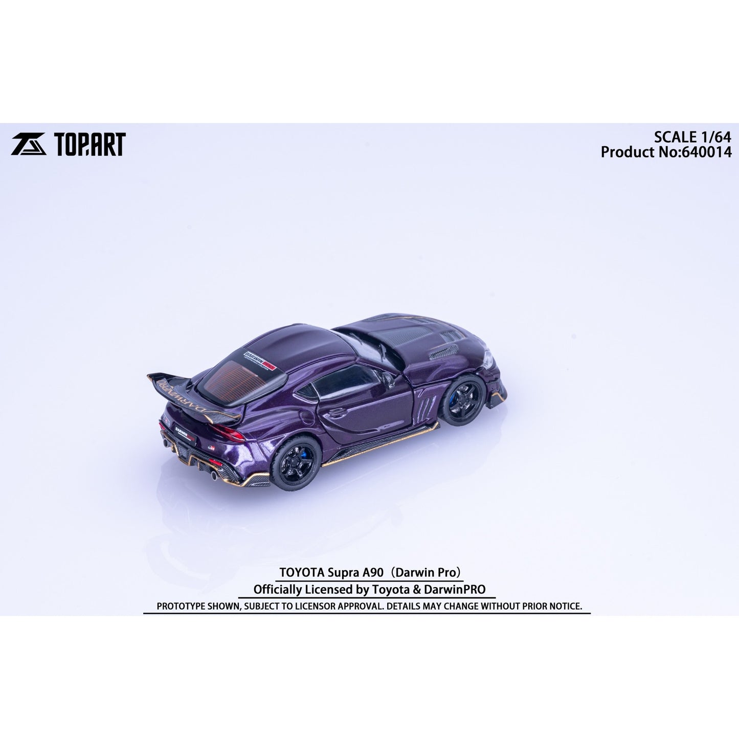 TopArt - Pre-Order - Toyota Supra A90 DarwinPRO Widebody, Purple - TAO-640014