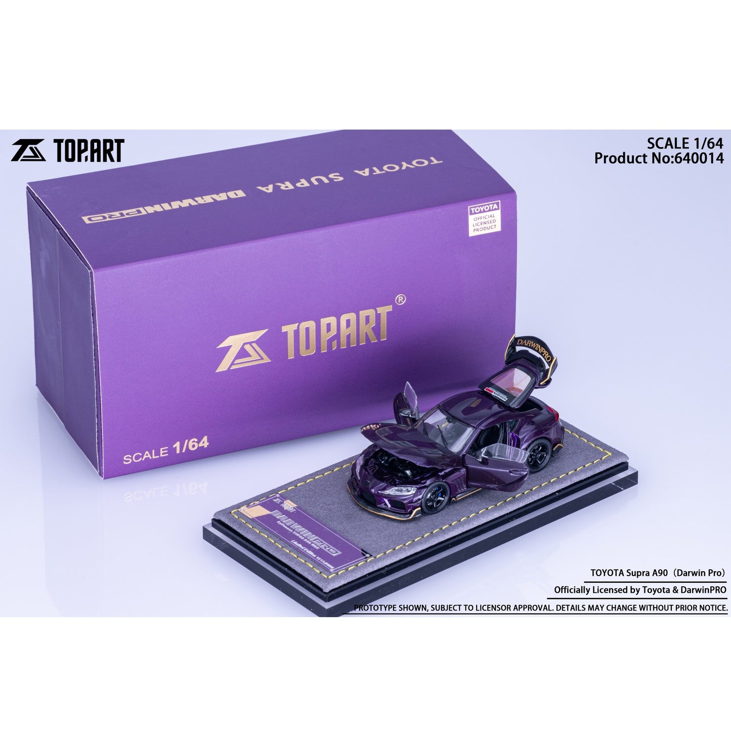 TopArt - Pre-Order - Toyota Supra A90 DarwinPRO Widebody, Purple - TAO-640014