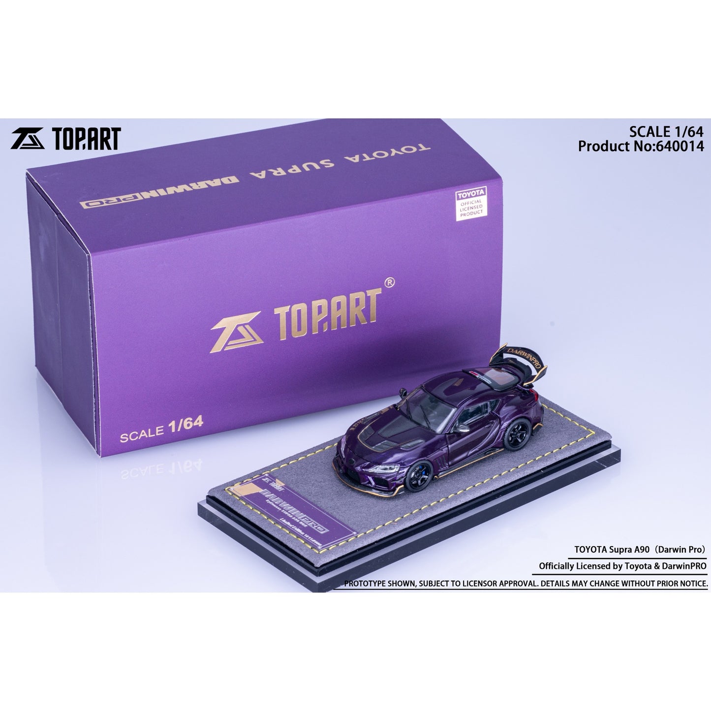 TopArt - Pre-Order - Toyota Supra A90 DarwinPRO Widebody, Purple - TAO-640014
