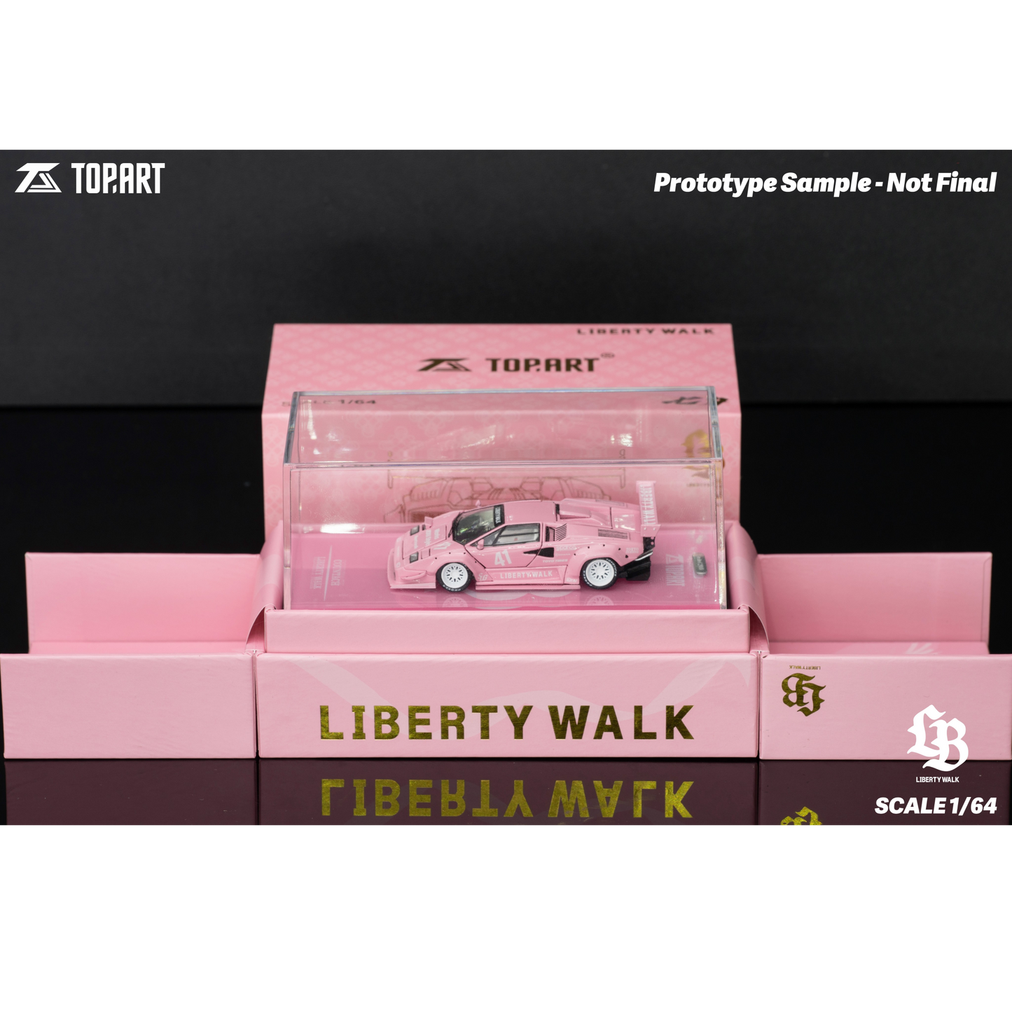 TopArt - Pre-Order - LBWK Countach, Pink - TAO640012