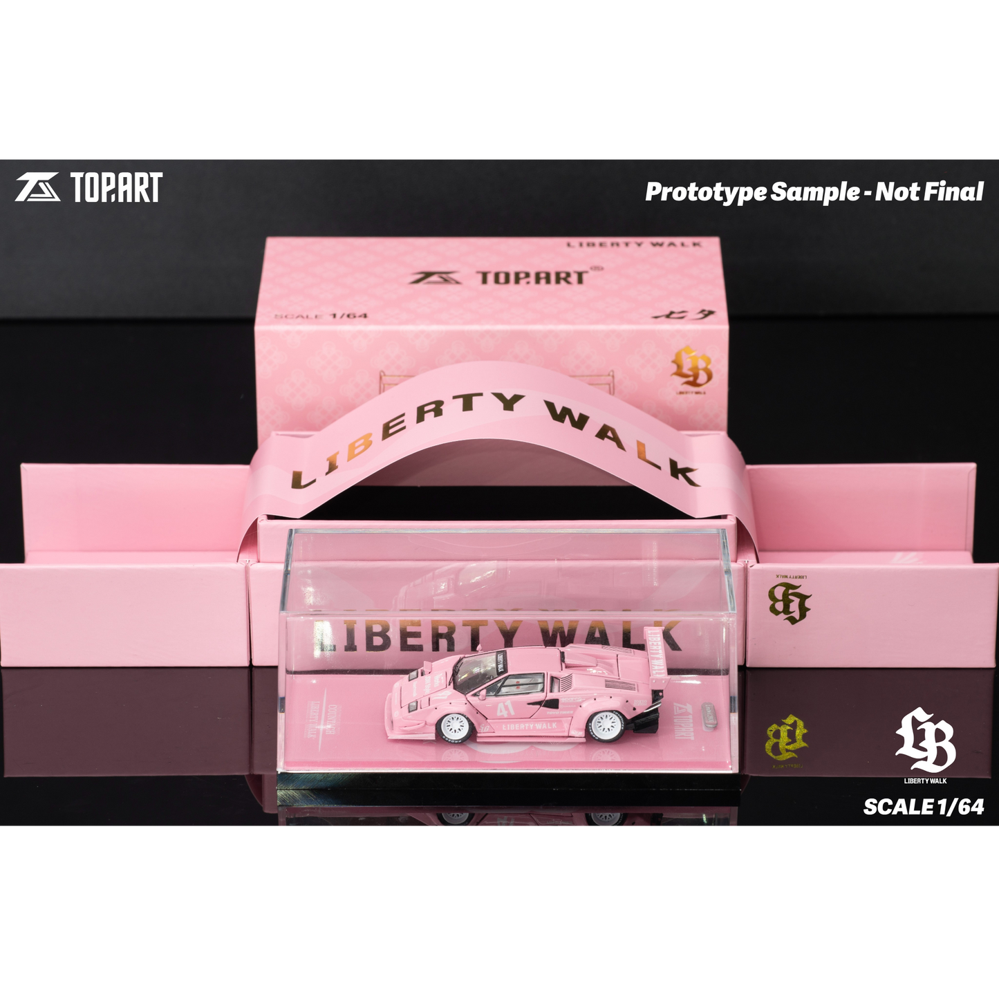 TopArt - Pre-Order - LBWK Countach, Pink - TAO640012