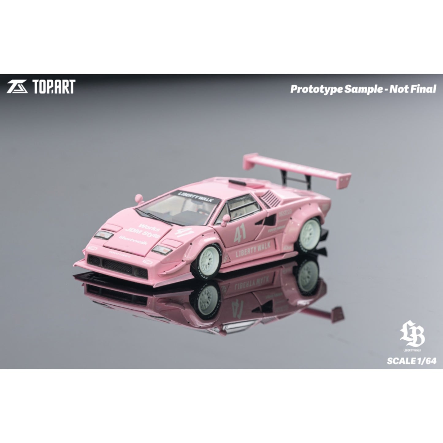 TopArt - Pre-Order - LBWK Countach, Pink - TAO640012