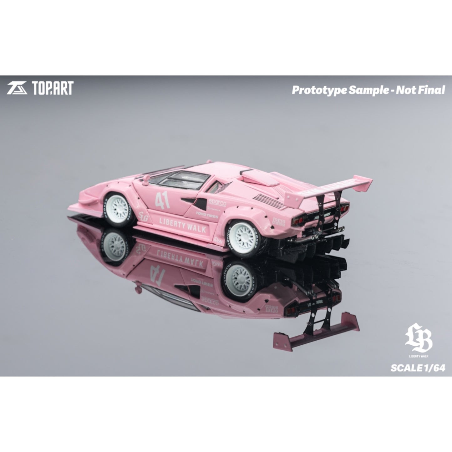 TopArt - Pre-Order - LBWK Countach, Pink - TAO640012