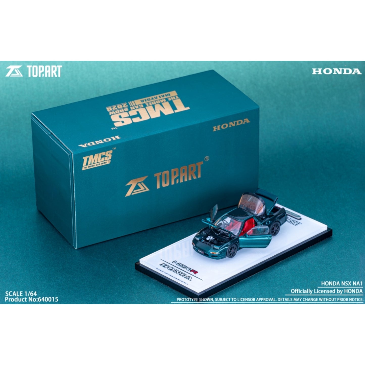 TopArt - Honda NSX NA1, dark green - TMCS 2026 Event Model - TAO640015