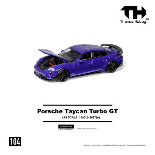 Trends Hobby - Pre-Order - Porsche Taycan Turbo GT, purple - 241087A