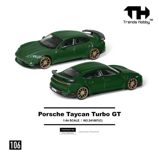Trends Hobby - Pre-Order - Porsche Taycan Turbo GT, green - 241087C