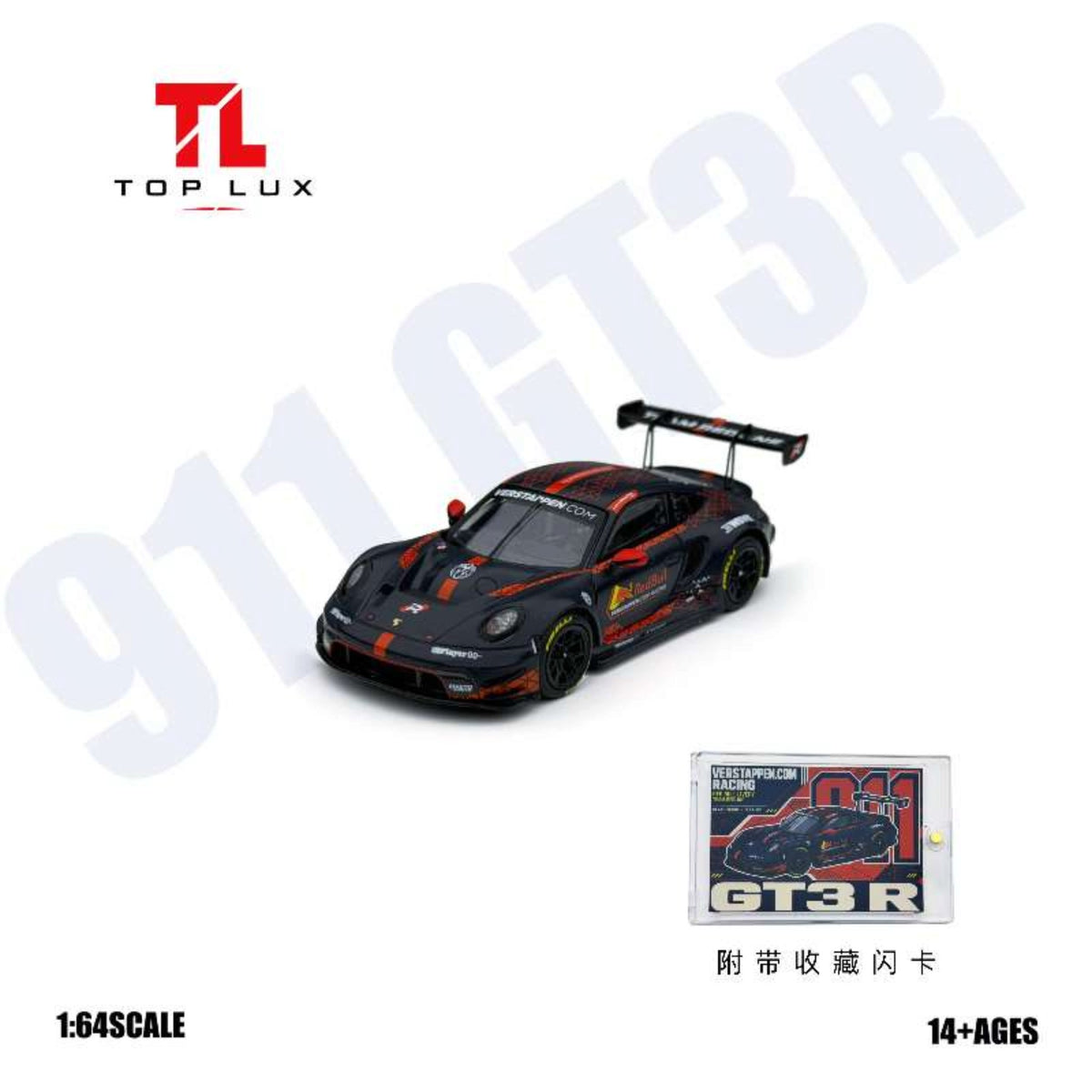 TopLux - Pre-Order - Porsche 911 GT3 R, RedBull - TL64-911GT3R-RB